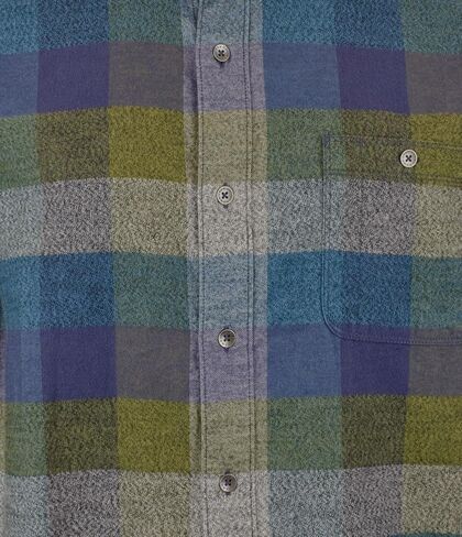 Tommy Bahama Men's Canyon Beach Bonfire Check Flannel Long Sleeve Shirt (Burnt Olive, Large Tall) in Saudi Arabia