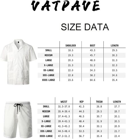 قمصان VATPAVE للرجال بأكمام قصيرة وأزرار سفلية كوبية Guayabera بدلات غير رسمية in Kuwait