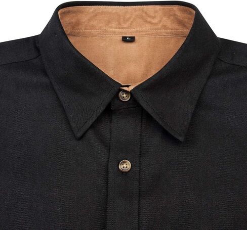 Alimens & Gentle Men's Long Sleeve Regular Fit Casual Button Down Shirt in Kuwait