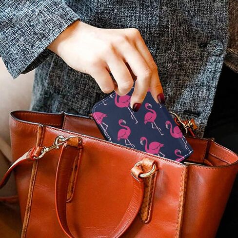 حافظة بطاقات الائتمان MOYYO RFID مصنوعة من الجلد بسحاب مطبوع ومحفظة للبطاقات للنساء والفتيات in Saudi Arabia