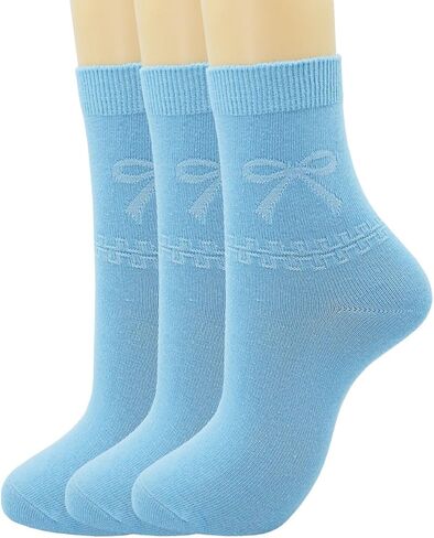 جوارب قطنية للسيدات من SRYL حتى الكاحل، جوارب كاجوال أنيقة من القطن الممشط بلون سادة in Kuwait