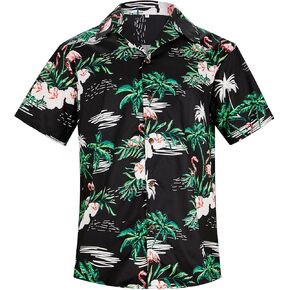 Hawaiian Shirts for Men Button Down Shirts Short Sleeve Floral Tropical Regular-fit Summer Vacation Beach Shirts