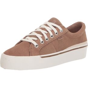 حذاء رياضي Keds Jump Kick Duo برباط لأعلى، حذاء رياضي للسيدات، رمادي داكن من جلد الغزال، 8.5 متوسط