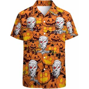 KYBATE الرجال عادية زر أسفل القمصان قصيرة الأكمام قميص هاواي صيفي للرجال الصيف الشاطئ قمصان مضحك قمصان الحفلات in Kuwait