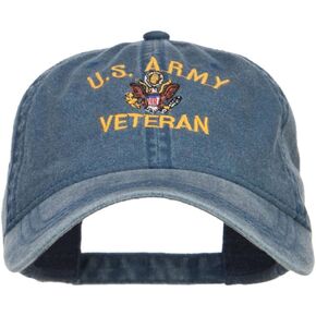 e4Hats.com US Army Veteran Military Embroidered Washed Cap in Saudi Arabia