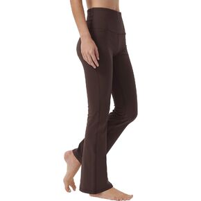 Keolorn Bootcut Yoga Pants for Women High Waist Workout Pants for Women Tummy Control Bootleg Work Pants Dress Pants