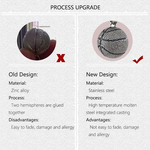 قلادة tophoenix من الفولاذ المقاوم للصدأ لكرة السلة/كرة القدم للفتيات والأولاد الرياضيين بسلسلة طويلة in Kuwait