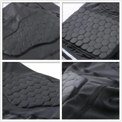 Men's Padded Football Girdle Compression 5-Pads Integrated Football Pads with Hip Tail Thigh Protector for Football Baseball in Saudi Arabia