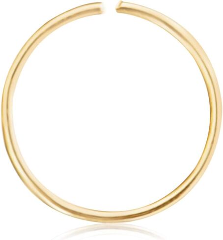 ONDAISY 10K الذهب الصلب المفتوح الزنمة الغضروف دافئ Daith الحلزون الداخلي الخارجي محارة مستديرة كبيرة صغيرة صغيرة رقيقة وجه صغير الأنف الحاجز هوب حلقة ثقب الأذن للنساء الفتيات الرجال in Kuwait