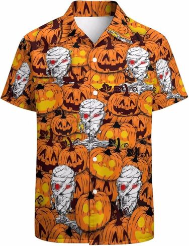 KYBATE الرجال عادية زر أسفل القمصان قصيرة الأكمام قميص هاواي صيفي للرجال الصيف الشاطئ قمصان مضحك قمصان الحفلات in Kuwait