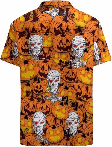 KYBATE الرجال عادية زر أسفل القمصان قصيرة الأكمام قميص هاواي صيفي للرجال الصيف الشاطئ قمصان مضحك قمصان الحفلات in Kuwait