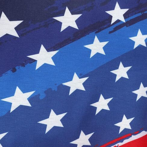 تي شيرت للأولاد والبنات بعلم أمريكي بأكمام قصيرة من القطن 4th من يوليو تي شيرت للأطفال الصغار ملابس وطنية أمريكية 3t-10t in Kuwait