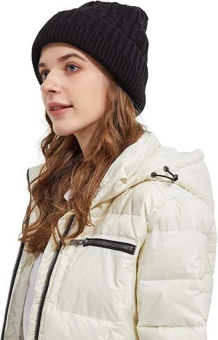 Surblue Unisex Trendy Beanie Warm Oversized Chunky Cable Knit Slouchy Woolen Hat in Saudi Arabia