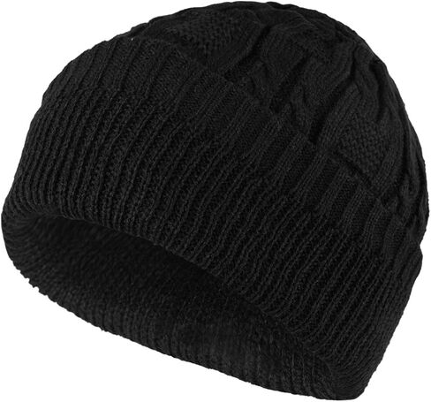 Surblue Unisex Trendy Beanie Warm Oversized Chunky Cable Knit Slouchy Woolen Hat in Saudi Arabia