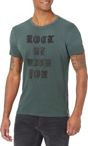 جون فارفاتوس تي شيرت باكمام قصيرة للرجال من رو ايدج - تي شيرت روك بي ويذ يو in Kuwait