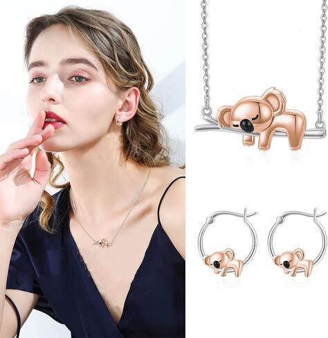 925 Sterling Silver Small Hoop Earrings for Sensitive Ears Cute Animal Jewelry Gifts for Women Daughter in Kuwait