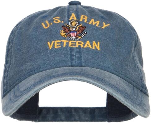 e4Hats.com US Army Veteran Military Embroidered Washed Cap in Saudi Arabia