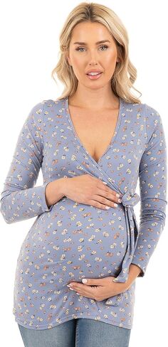 بلوزة ملفوفة بأكمام طويلة للحوامل من ماذر بي in Kuwait