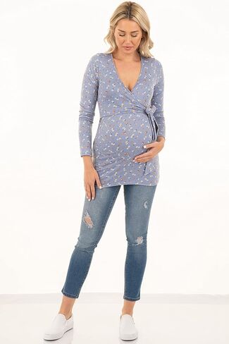 بلوزة ملفوفة بأكمام طويلة للحوامل من ماذر بي in Kuwait