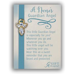 Cathedral Art (Abbey & CA Gift Nurse Guardian Angel Pin, White, Sky Blue in Saudi Arabia