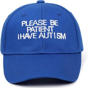 YUNXIBASECAP Cotton Unisex Please Be Patient I Have Autism Baseball Cap，Adjustable Dad Hat