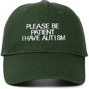 YUNXIBASECAP Cotton Unisex Please Be Patient I Have Autism Baseball Cap，Adjustable Dad Hat in Kuwait