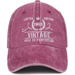 40th Birthday Gifts for Women Men Vintage 1983 Baseball Cap Ideas Gift Party Hats Parents Turning 40 Th in Kuwait