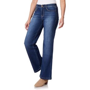 Angels Forever Young Women's 360 Sculpt Mid-Rise Wide Leg Jeans