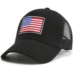 JupiterGear Tactical Military Style American Flag Trucker Hat with Adjustable Strap | Breathable & Unisex in Kuwait