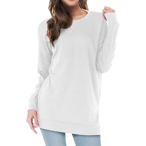 EASYDWELL Womens Fall Long Sleeve Cotton Loose Comfy Casual Tunic Tops in Saudi Arabia
