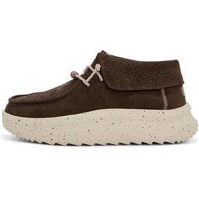 Hey Dude Wendy Peak Fold Boot Suede Cocoa Size 9 | Women's Boots | Women's Pull on Boots | Comfortable & Light-Weight