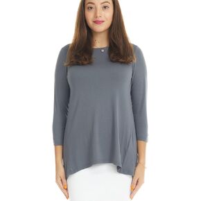 ESTEEZ Women’s Casual Top –  3/4 Sleeve Crewneck Shirt - Ivy