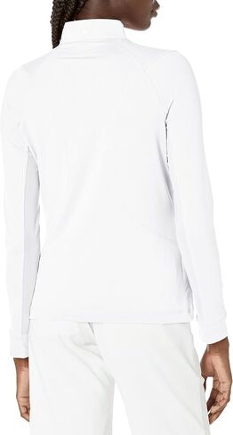 Callaway Women's Solid Sun Protection 1/4 Zip with Chev Front Seams & Top Stitching Detail Shirt in Saudi Arabia