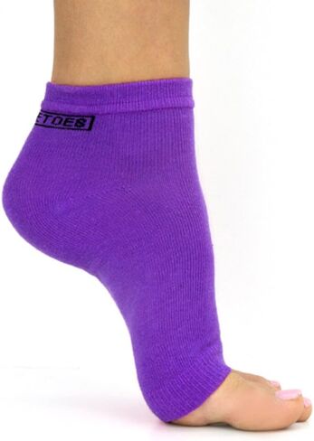 جوارب Freetoes بدون أصابع - 3 أزواج- أرجواني، 1-وردي مخطط، 1-وردي in Kuwait