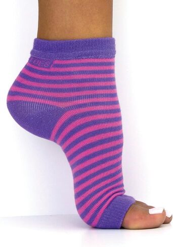 جوارب Freetoes بدون أصابع - 3 أزواج- أرجواني، 1-وردي مخطط، 1-وردي in Kuwait