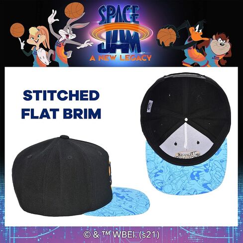 قبعة Concept One Warner Bros Space Jam 2 Tune Squad Snapback، قبعة بيسبول قابلة للتعديل in Saudi Arabia