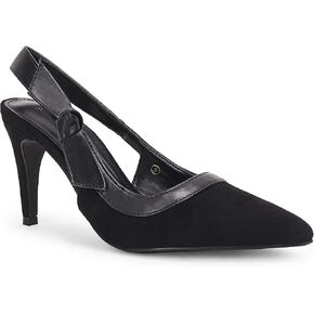 Coutgo Women's Pointed Toe High Heels Slingback Bowknot Formal Pumps Dress Shoes in Kuwait