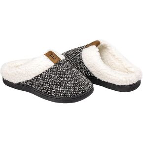 شباشب EUXTERPA للنساء مريحة من إسفنج الذاكرة شبشب منزلي يشبه الصوف الغامض أحذية منزلية مضادة للانزلاق للاستخدام الداخلي والخارجي in Kuwait