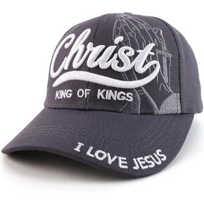 Trendy Apparel Shop 3D Christ King of Kings Embroidered Jesus Christian Ball Cap