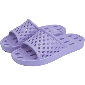 NewDenBer Bathroom Shower Shoes for Women and Men Non-Slip Quick Drying Beach Pool Shower Slides Sandals with Drain Holes