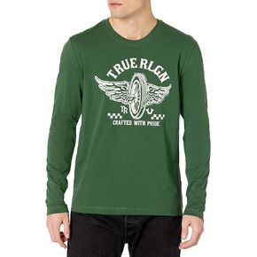 True Religion Men's Long Sleeve Barcode Tee in Saudi Arabia