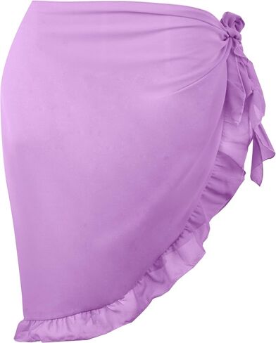 تنورة نسائية من Dressever Sarong Coverups Beach Sheer بيكيني شيفون لتغطية تنورة ملفوفة لملابس السباحة in Kuwait