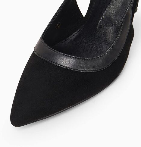 Coutgo Women's Pointed Toe High Heels Slingback Bowknot Formal Pumps Dress Shoes in Kuwait