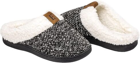 شباشب EUXTERPA للنساء مريحة من إسفنج الذاكرة شبشب منزلي يشبه الصوف الغامض أحذية منزلية مضادة للانزلاق للاستخدام الداخلي والخارجي in Kuwait