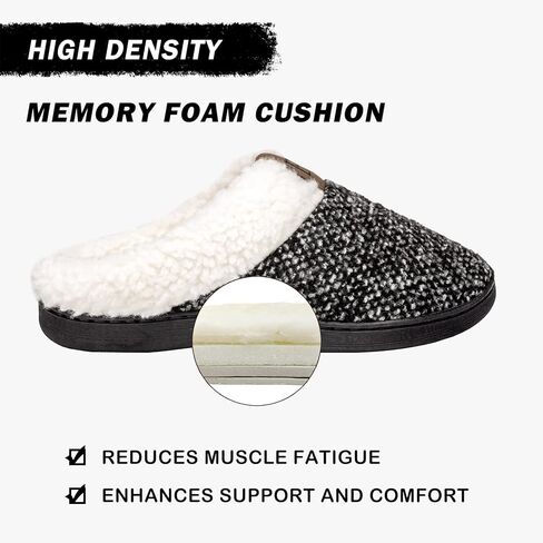شباشب EUXTERPA للنساء مريحة من إسفنج الذاكرة شبشب منزلي يشبه الصوف الغامض أحذية منزلية مضادة للانزلاق للاستخدام الداخلي والخارجي in Kuwait