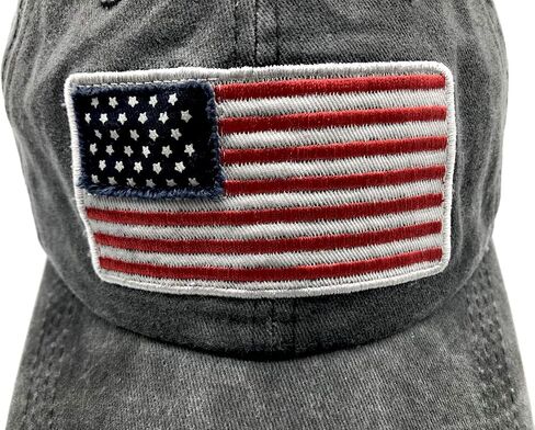 LOKIDVE Men's USA American Flag Baseball Cap Embroidered Polo Style Military Army Trucker Hat in Kuwait