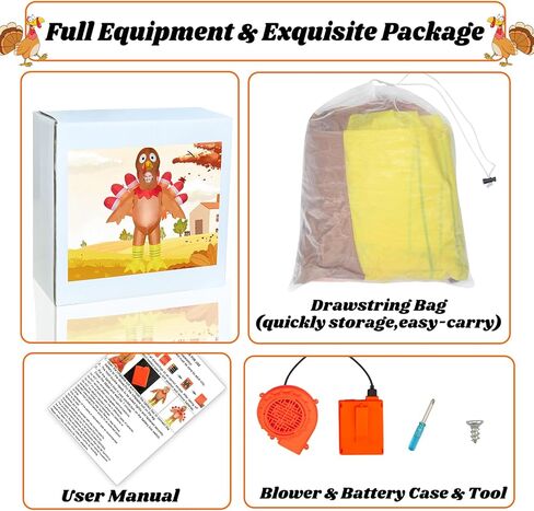 أزياء Anroog القابلة للنفخ للبالغين من تركيا، أزياء الهالوين التركية لعيد الشكر، أزياء تنفجر مناسبة للرجال والنساء والحفلات التنكرية in Kuwait