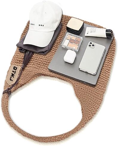 QTKJ المنسوجة يدويا لينة كبيرة حقيبة كتف القش مع شرابات سوداء بوهو القش مقبض حمل ريترو الصيف حقيبة شاطئية الروطان حقيبة يد in Kuwait