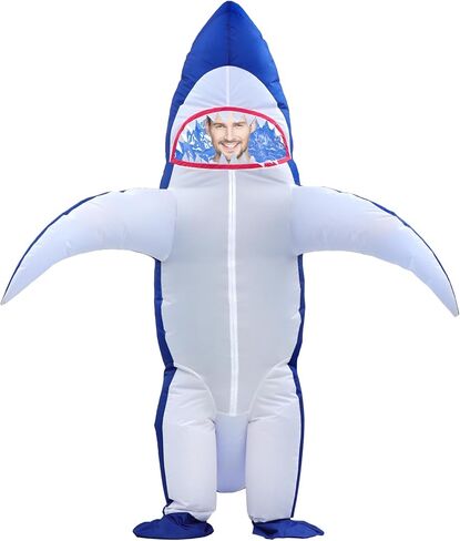 XUANNIAO بدلة أداء مضحكة للبالغين قابلة للنفخ للهالوين، والكريسماس، والحفلات التنكرية، وحفلات أعياد الميلاد، والبار، ونادي القرش in Kuwait