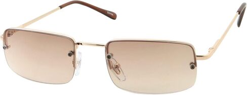 grinderPUNCH Small Slim 90's Popular Nineties Rectangular Sunglasses Clear Rimless Eyewear in Kuwait